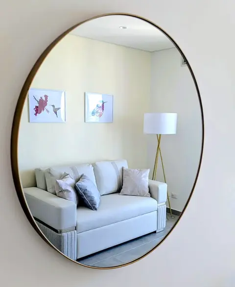Warm, beautifully styled lounge designed for cozy evenings.